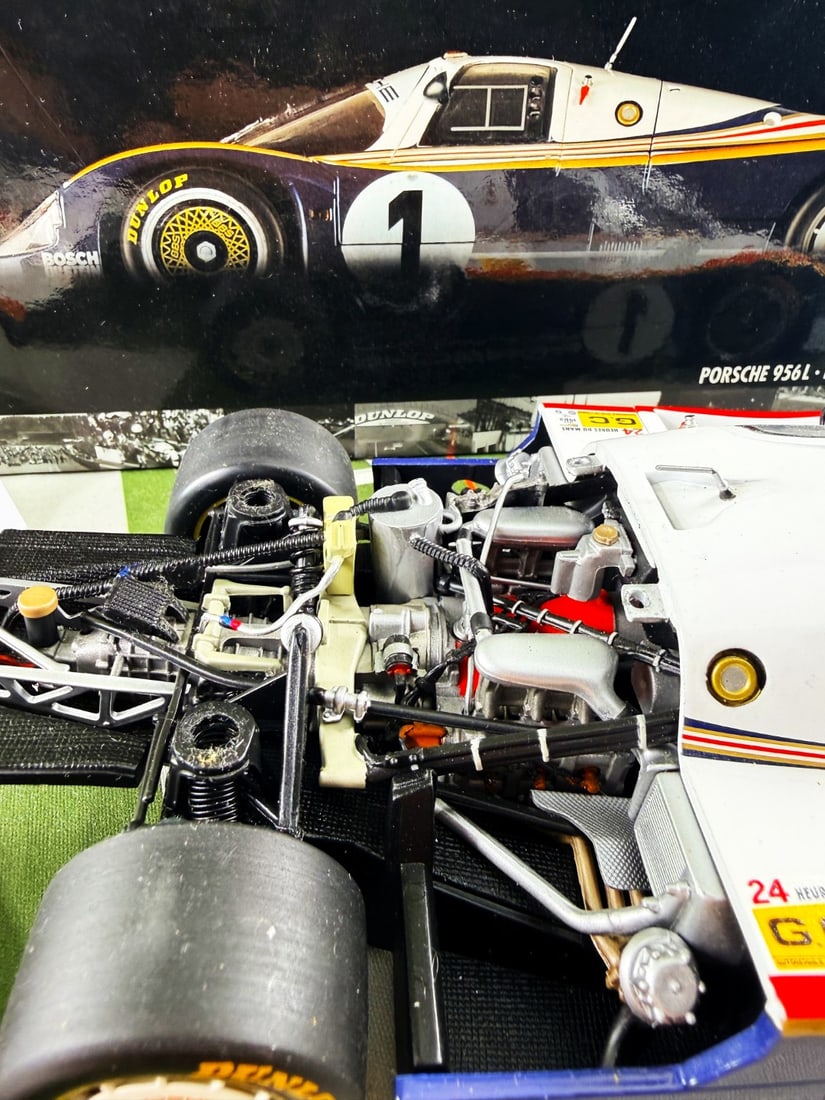 Ltd Edition 1:18 scale Porsche 956L, by Minichamps, Signed by Derek Bell and Jacky Ickx. - 8