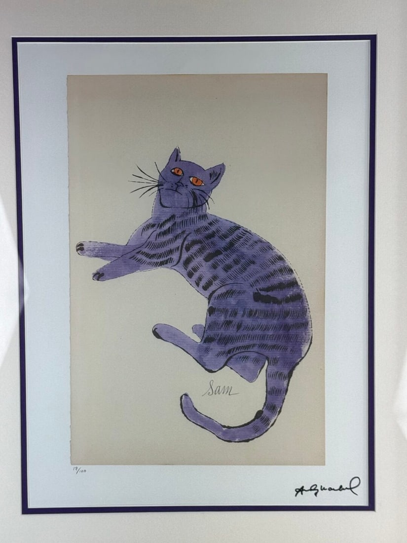 Andy Warhol-(1928-1987) `Plum Sam` Numbered Lithograph #17/100 - 2