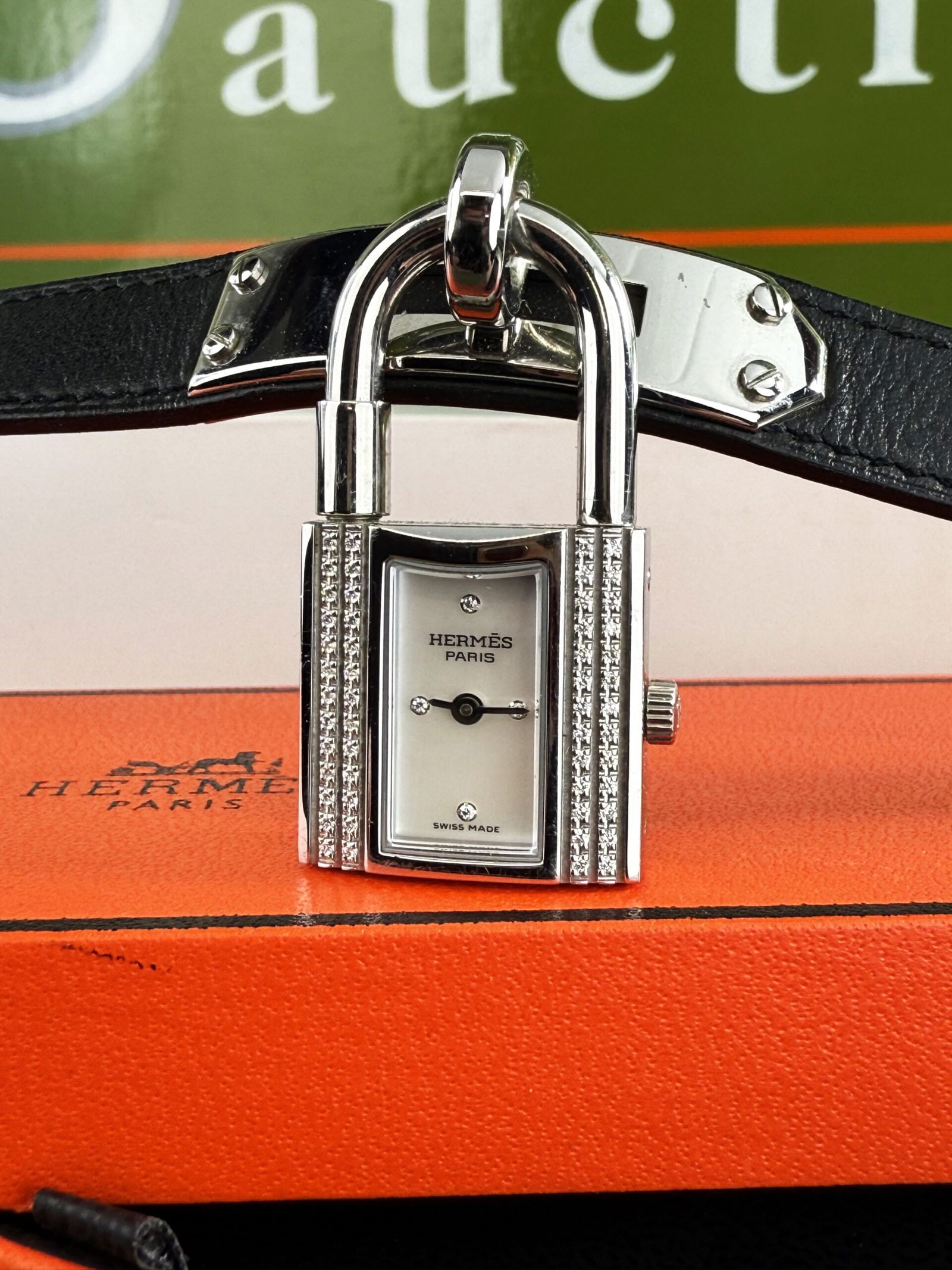 Hermes Paris Factory Diamond Edition Kelly & Double Tour Leather Ref: KE1231 - 2