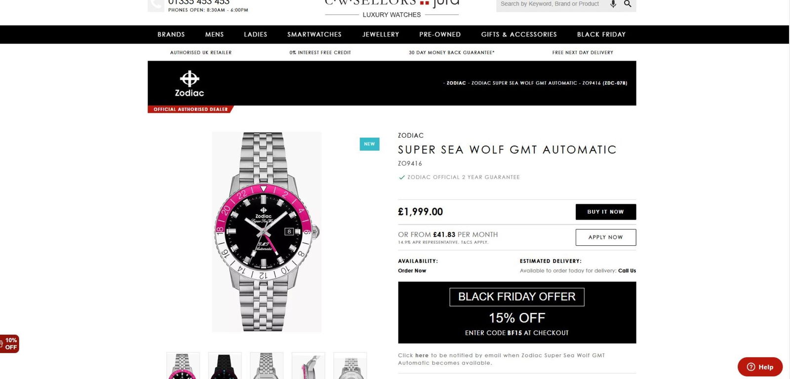 Gent`s Zodiac Automatic-Super Sea Wolf Exhibition Edition - 9