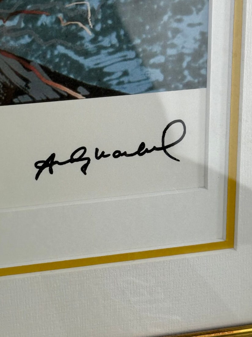 Andy Warhol-(1928-1987) Man on the Moon Numbered Lithograph #62/100 - 4