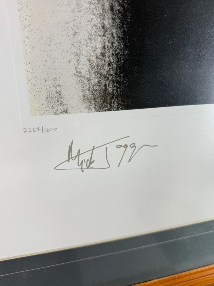 Rolling Stones-Ltd Edition Signed Lithograph 2287/5000 Of The Famous Sticky Finger Album Plate Signe - 2