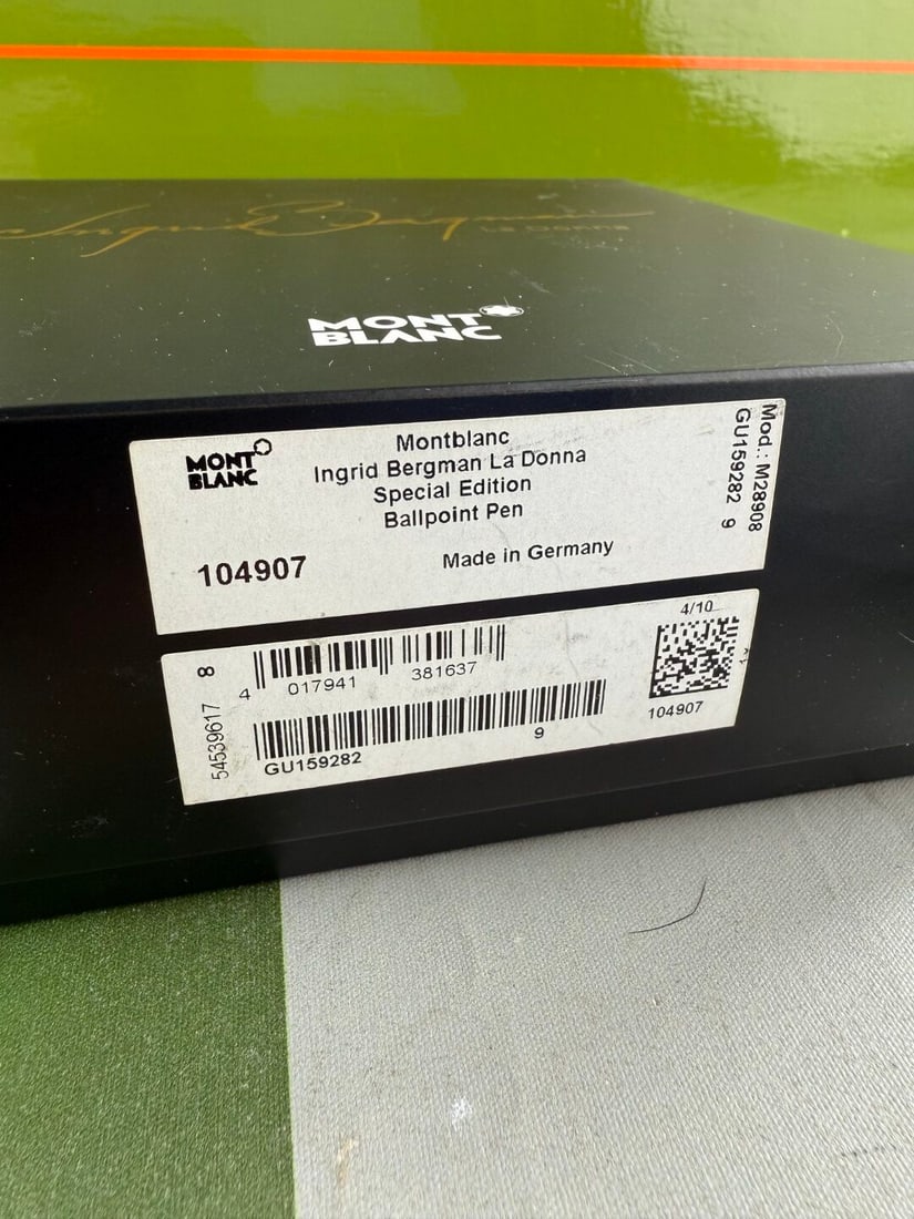 Montblanc Ingrid Bergman La Donna Special Edition Ballpoint Pen. 104907 Amethyst Stone Example - 2