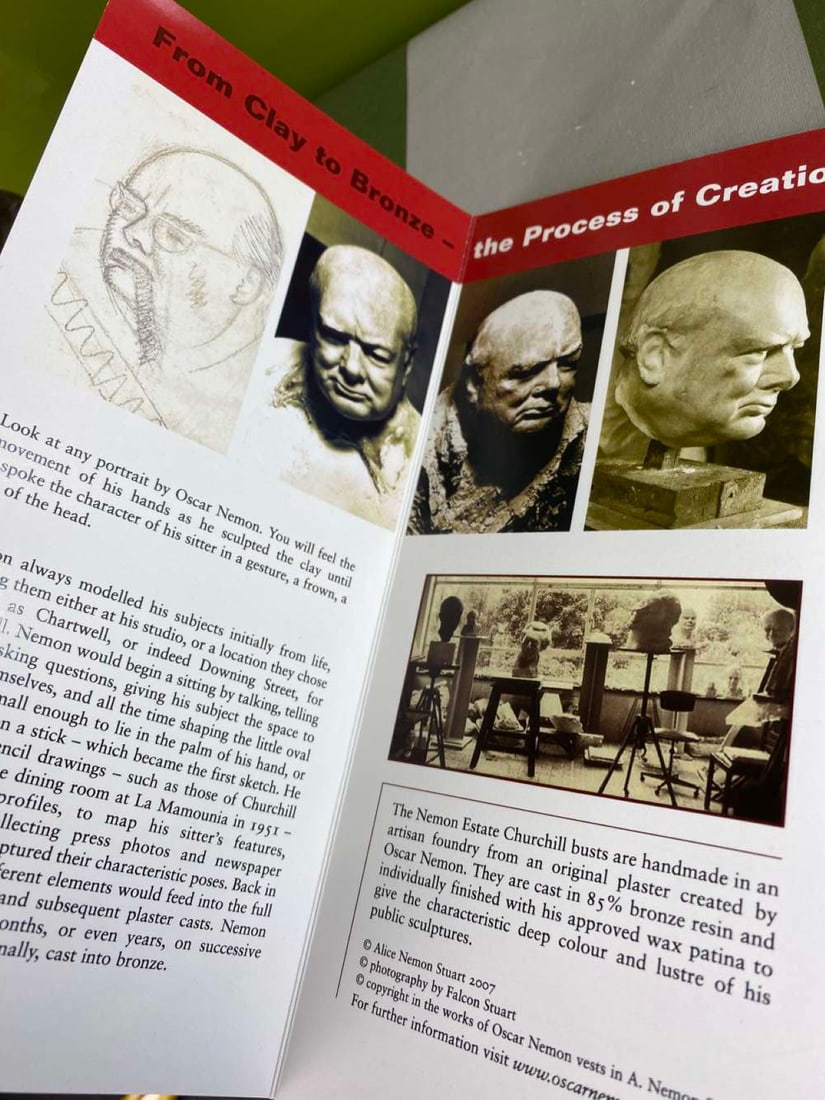 Sir Winston Churchill Bust By Oscar Nemon - 3