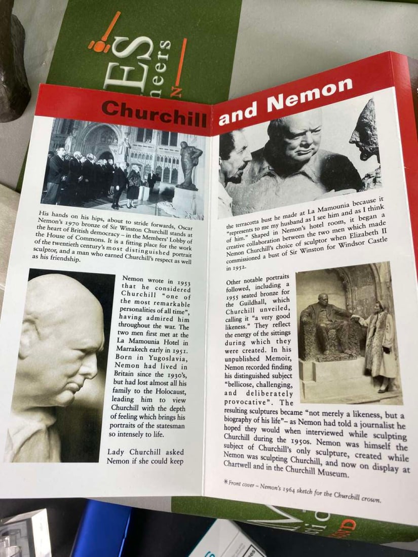 Sir Winston Churchill Bust By Oscar Nemon - 4