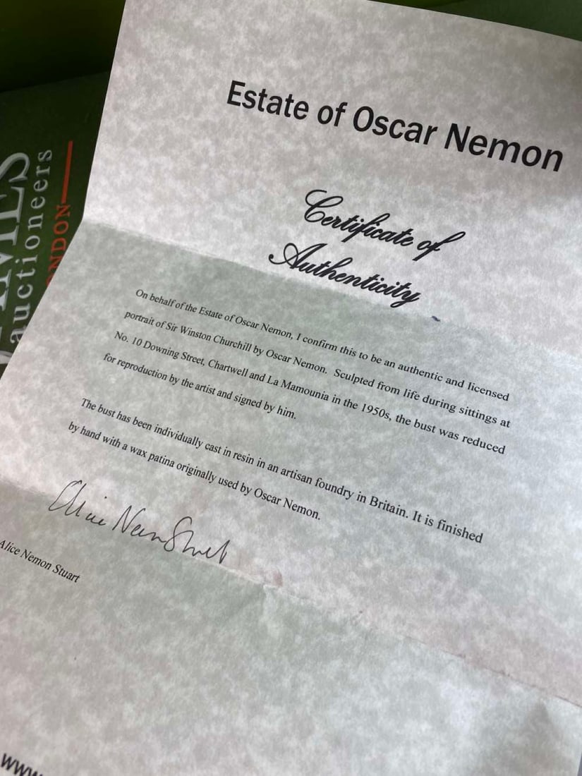 Sir Winston Churchill Bust By Oscar Nemon - 5