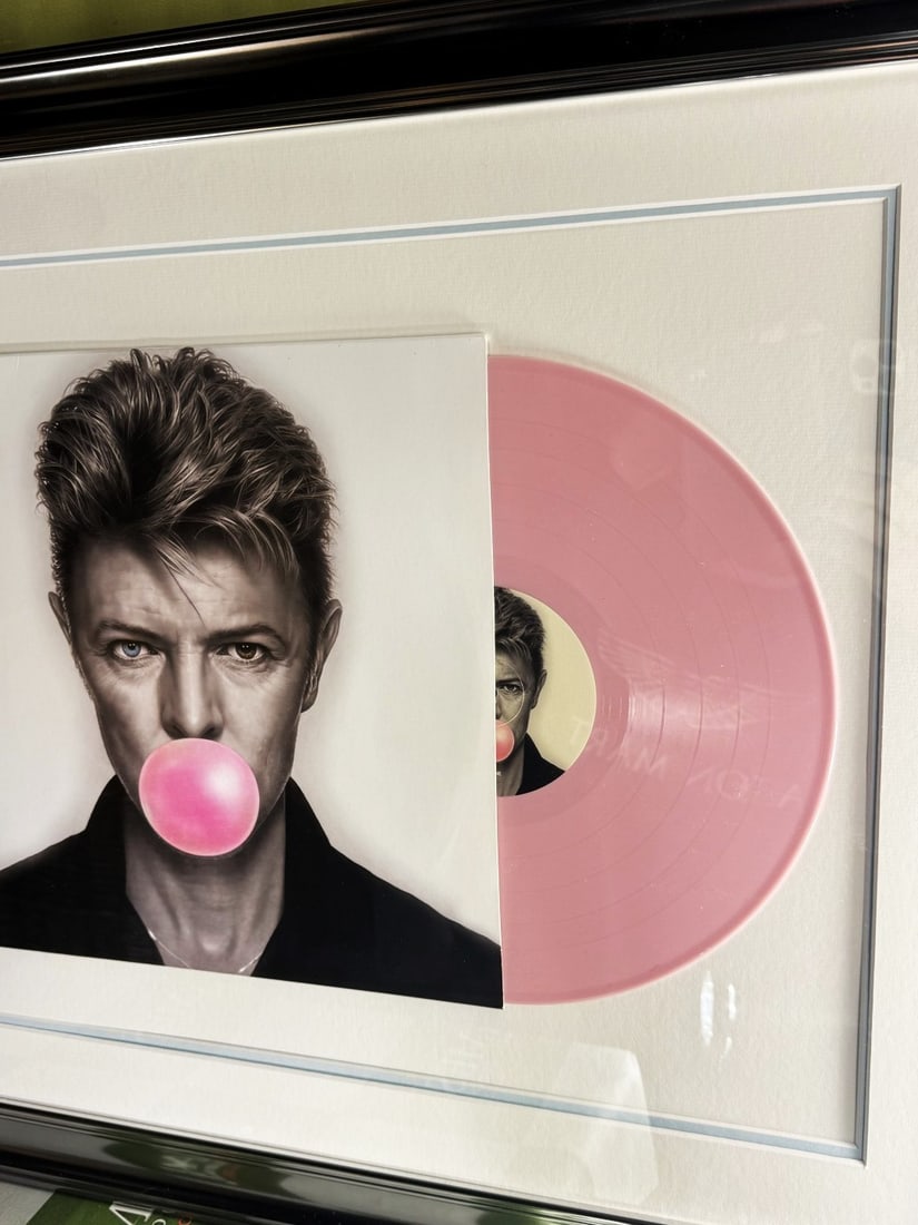 David Bowie One Of A Kind Signed Cd/Vinyl Pop Framed Montage - 8