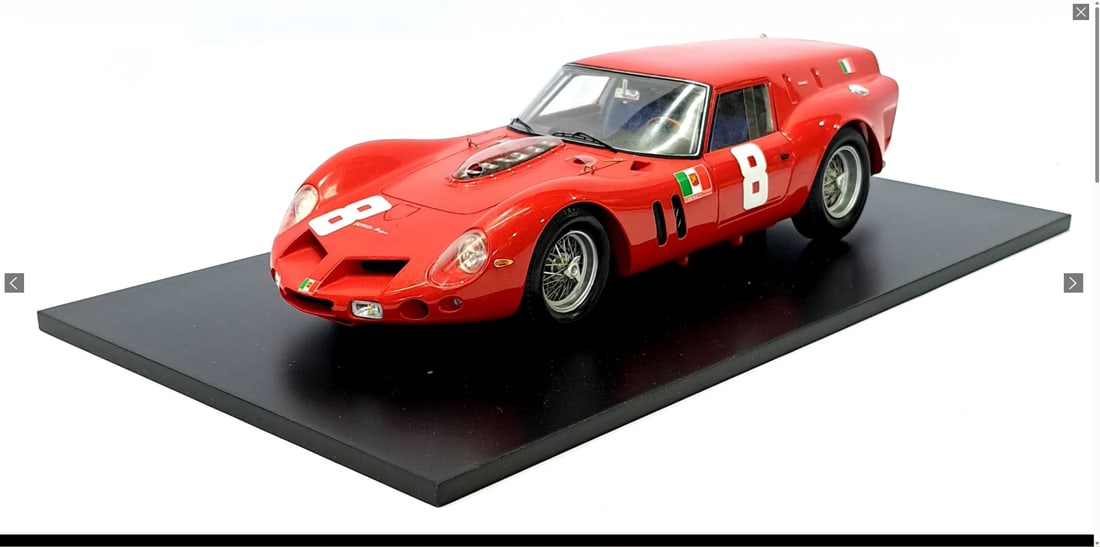 Super Rare-Fujimi 1:18 Scale Resin Collection FJM1218001 1962 Ferrari 250GT Breadvan 8 Guards Trophy - 13