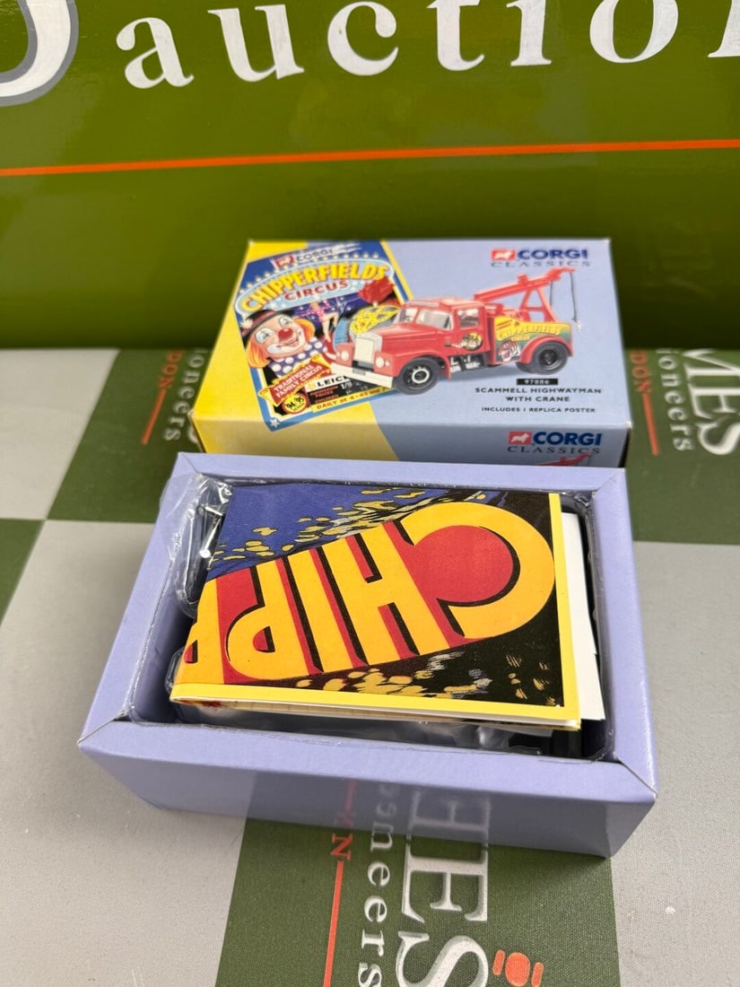 Chipperfields Circus Corgi Classics Collection 97886 Scammel Highwayman With Crane - 3