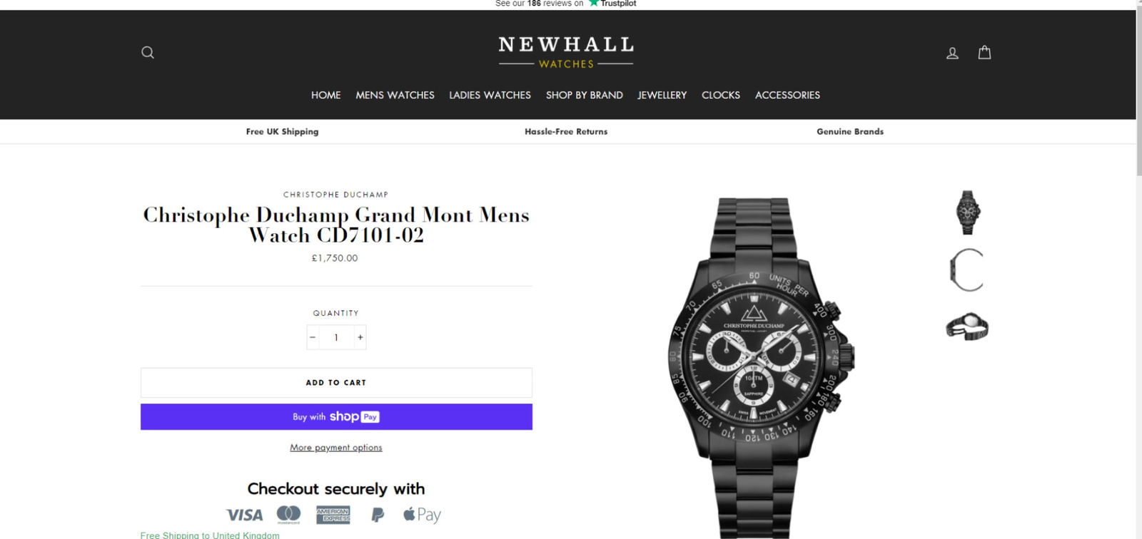 Christophe Duchamp Swiss Movement Grand Mont Gents Watch Ref CD7101-2 - 6