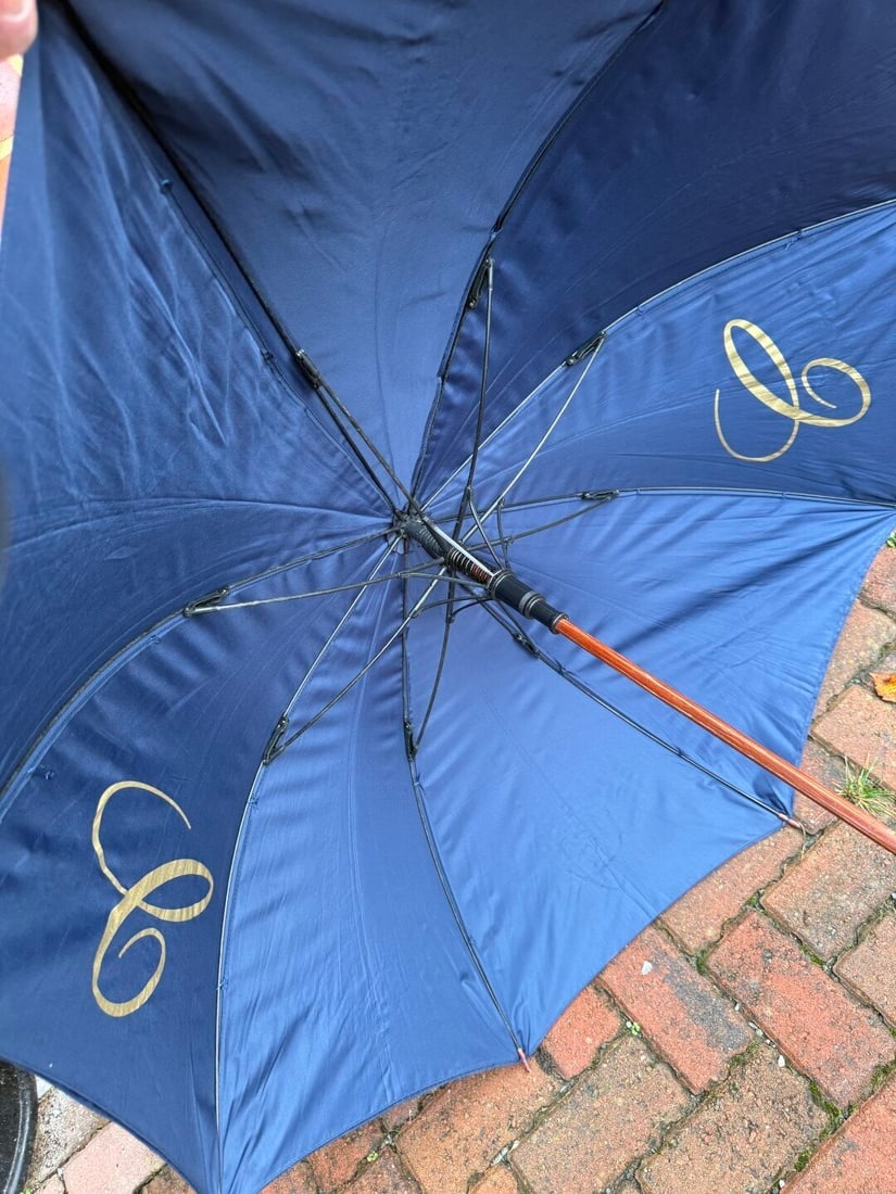 Chopard Watchmaker Official Merchandise Umbrella Wooden Handle-Rare Example - 3