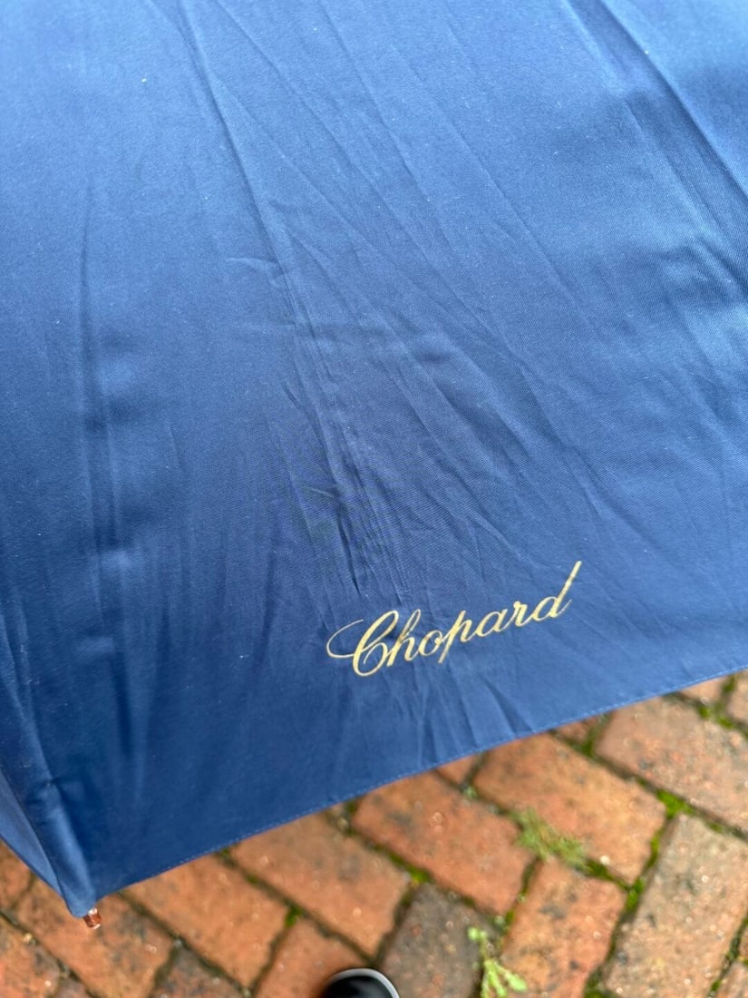 Chopard Watchmaker Official Merchandise Umbrella Wooden Handle-Rare Example - 6