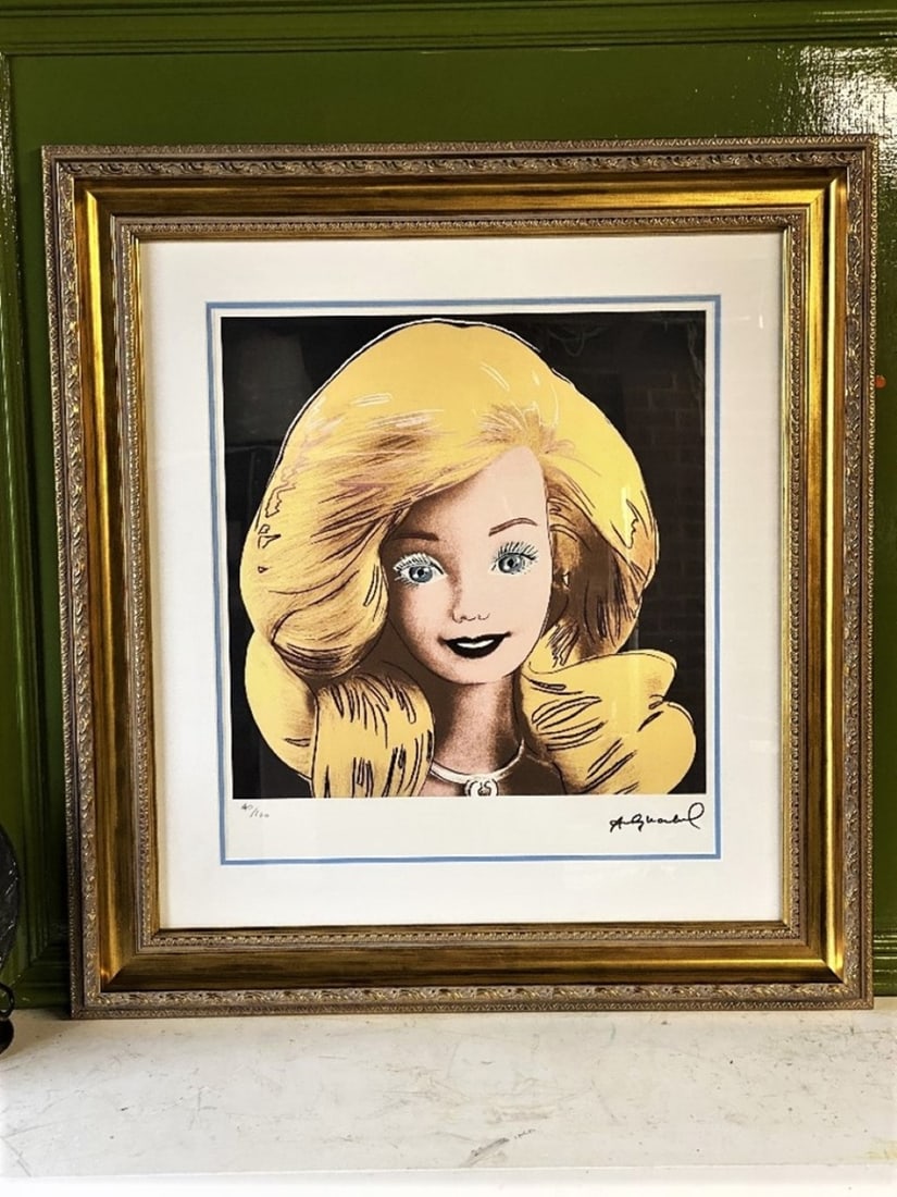 Andy Warhol-(1928-1987) Blondie Numbered Lithograph #63/100 Rare Example: Andy Warhol-(1928-1987) "Blondie" Numbered Lithograph Rare Example, Professionally framed using museum quality perspex and double mount, gold finish ornate framed. Dimensions & number of limited