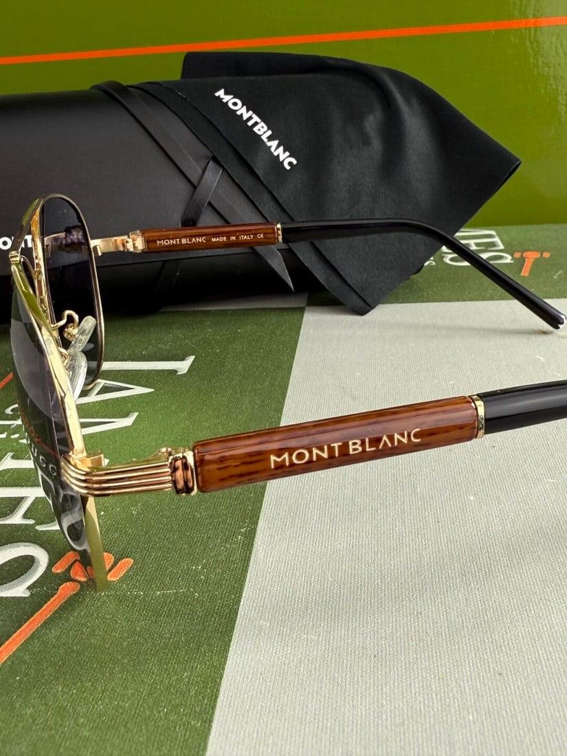 MontBlanc Wayfairer Type Gold Plated MB19910 Sunglasses - 3