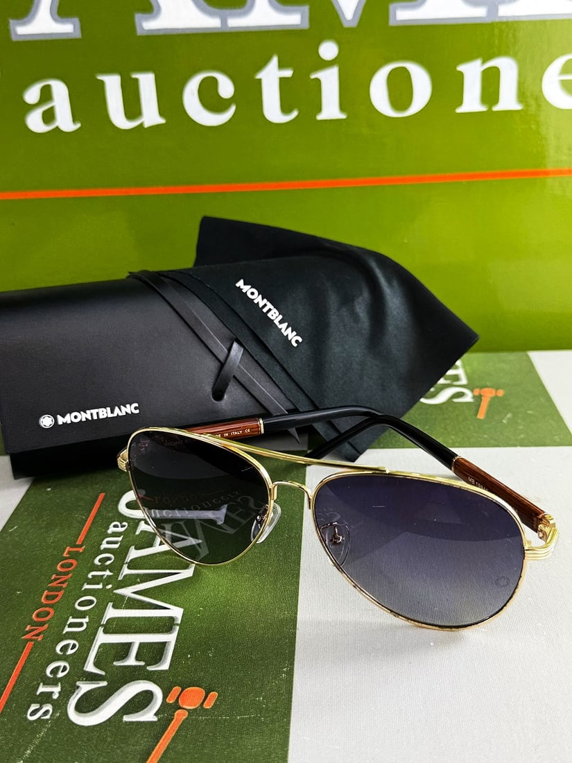 MontBlanc Wayfairer Type Gold Plated MB19910 Sunglasses - 6