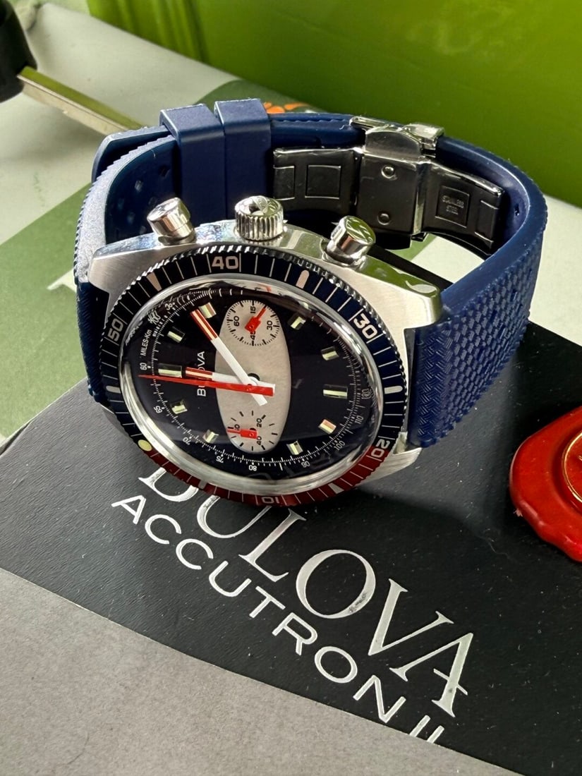 Bulova Surfboard Blue Pepsi Archive Chronograph A Series Quartz Edition - 4