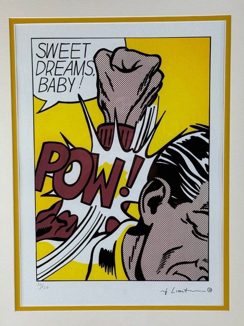 Roy Lichenstein (1923-1997) `Sweet Dreams Baby` Numbered Ltd Edition Lithograph #91/150 - 2
