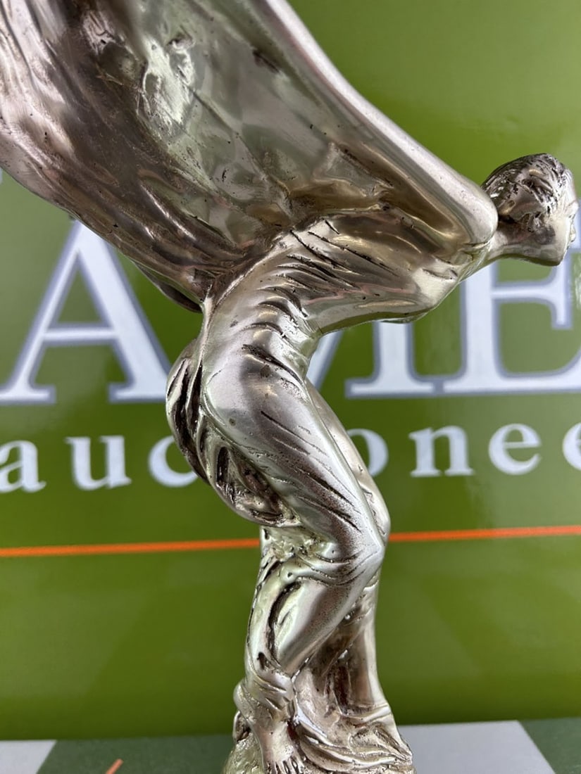 Rolls Royce Spirit Of Ecstasy Flying Lady Mascot With Marble Base - 5