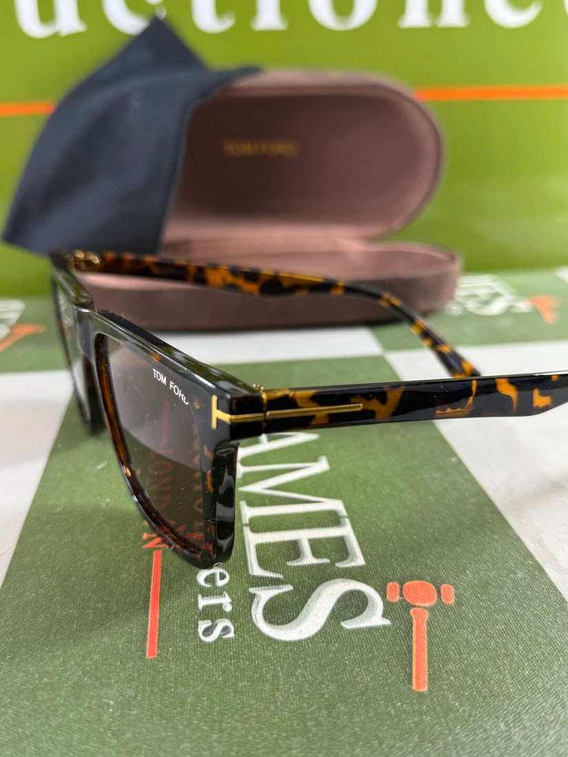 Tom Ford Tortoise Brown Square Frame 45mm Sunglasses - 3