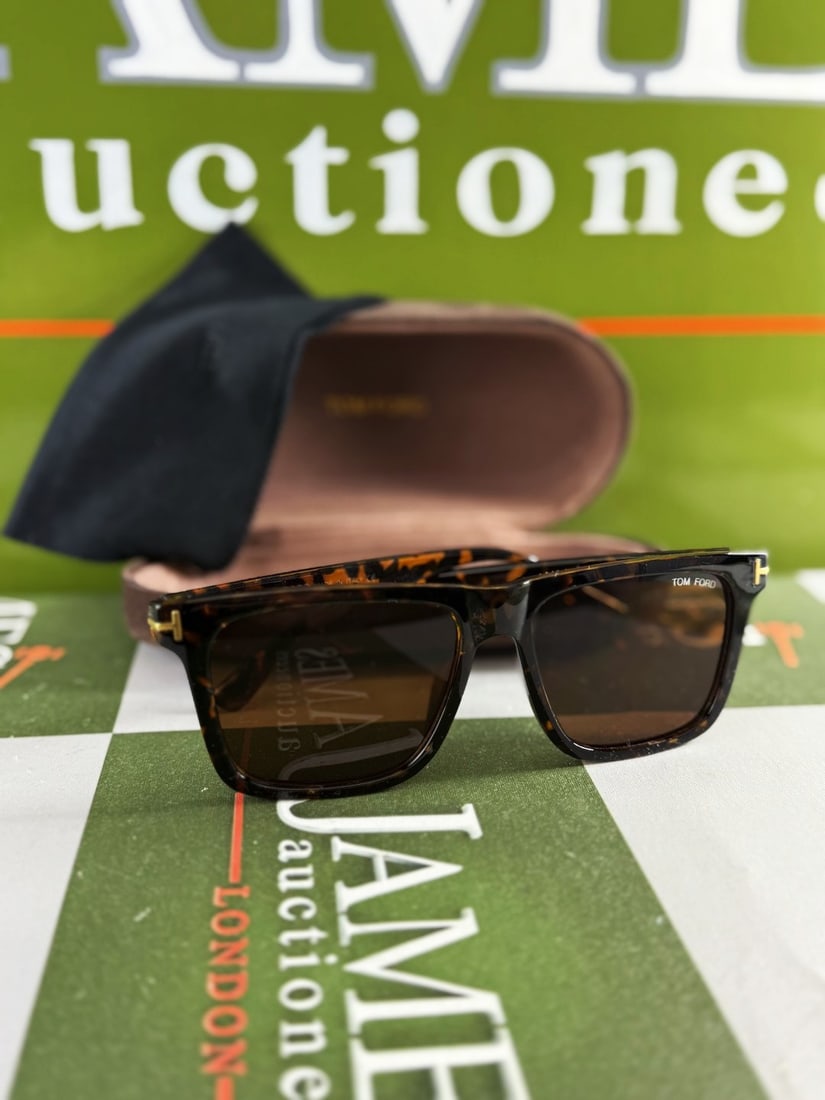 Tom Ford Tortoise Brown Square Frame 45mm Sunglasses - 7