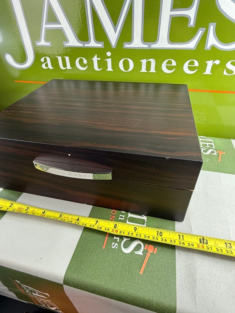 Alfred Dunhill `White Spot` Cigar Humidor+ Davidoff Winston Churchill Sealed Cigars x3 - 11