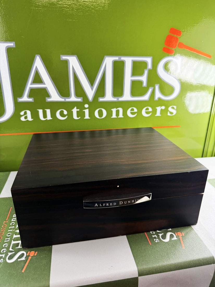 Alfred Dunhill `White Spot` Cigar Humidor+ Davidoff Winston Churchill Sealed Cigars x3 - 14