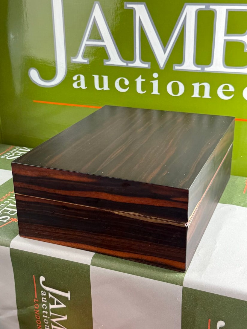 Alfred Dunhill `White Spot` Cigar Humidor+ Davidoff Winston Churchill Sealed Cigars x3 - 8