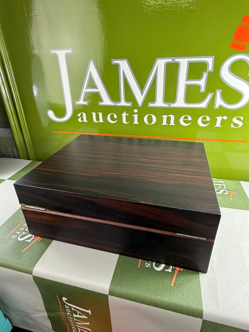 Alfred Dunhill `White Spot` Cigar Humidor+ Davidoff Winston Churchill Sealed Cigars x3 - 9