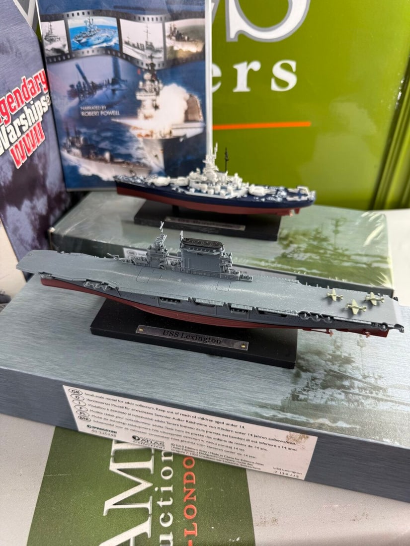 Collection of Atlas Legendary Warships WWII- Japanese/USA Ships - 4