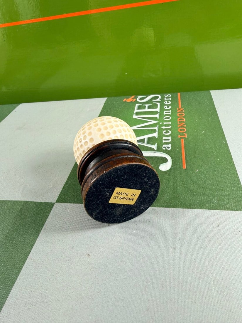 Vintage Table Top Golf Ball Clock-Made In Great Britain - 2