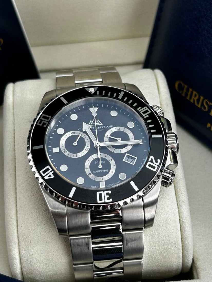 Christophe Duchamp Marine Chrono Gents Watch -Rrp £1795 - 6