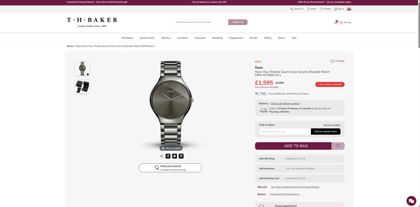 Rado True Thinline High-Tech Ceramic Edition - 9