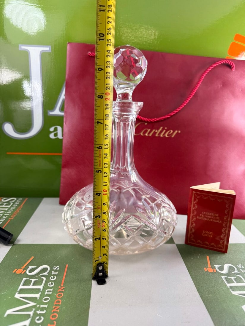 Cartier Paris Crystal Decanter -`The Roxburghe` Golfing Trophy Edition - 4