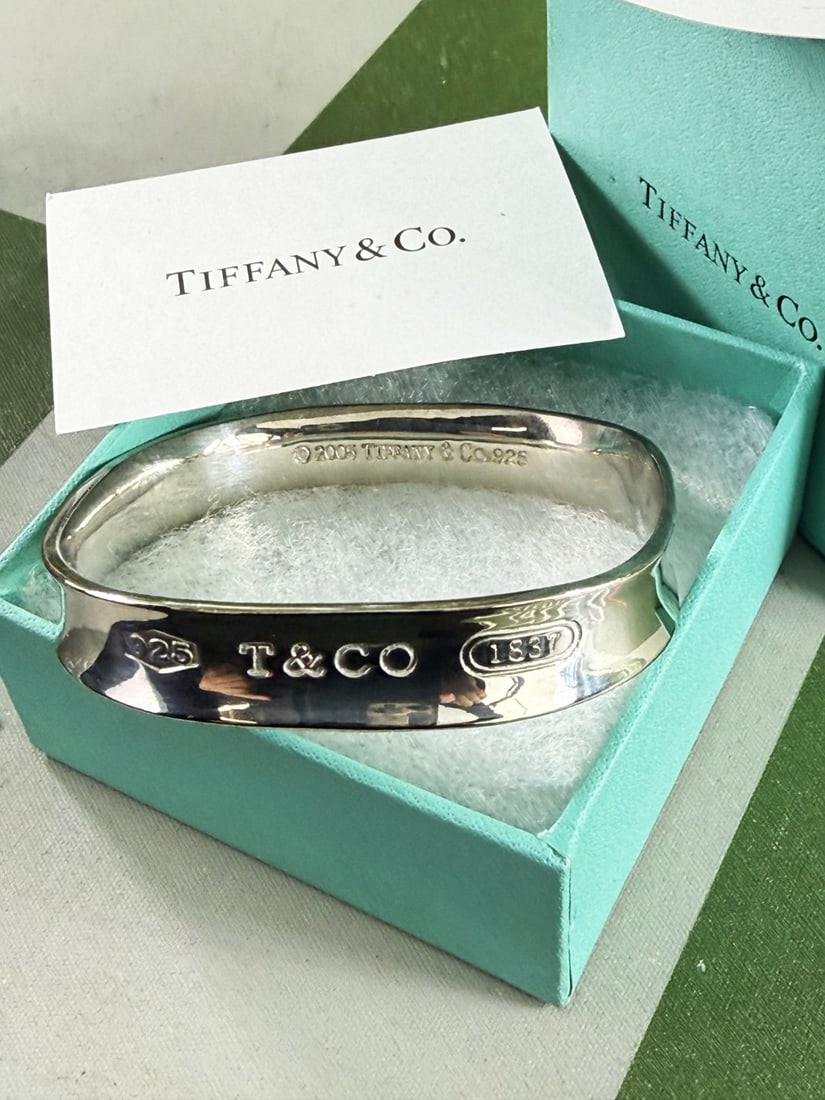 Tiffany & Co Rectangular 1837 Bracelet 925 Silver (1 of 7)