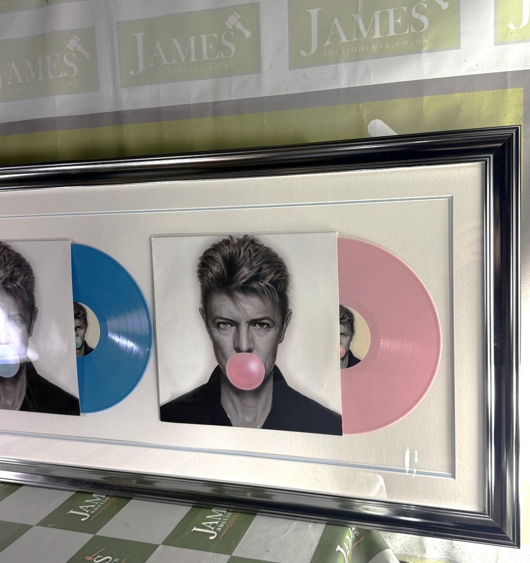 David Bowie One Of A Kind Signed Cd/Vinyl Pop Framed Montage - 2