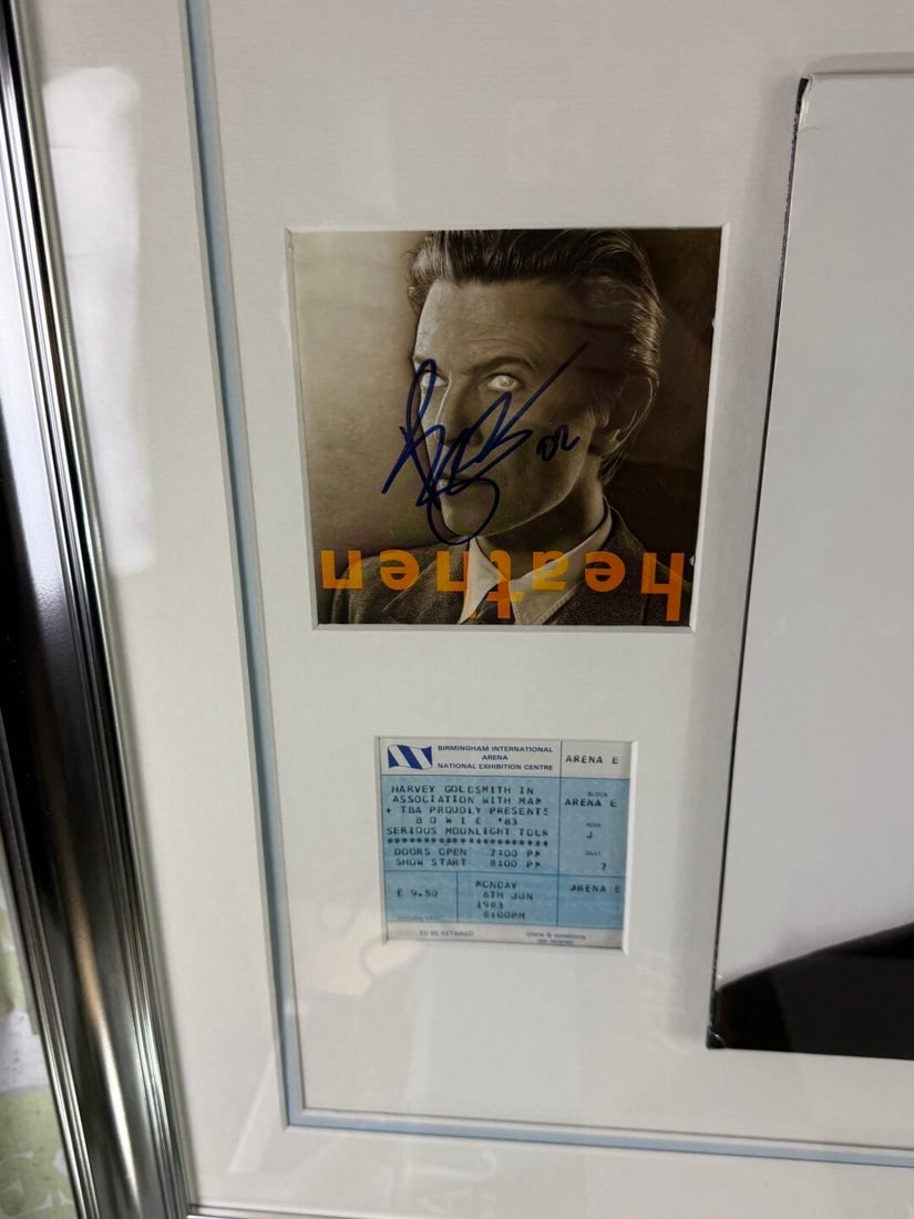 David Bowie One Of A Kind Signed Cd/Vinyl Pop Framed Montage - 4