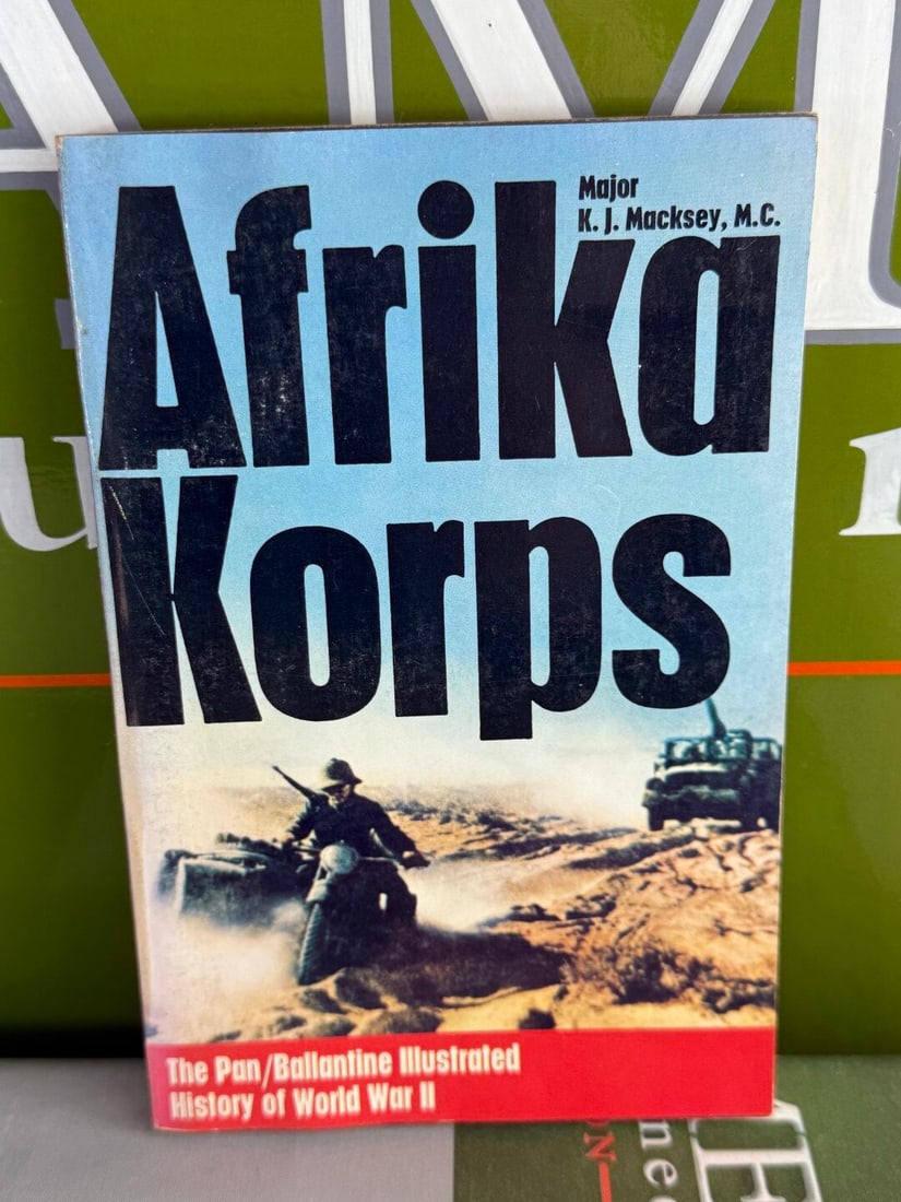 Afrika Korps WW2 By Major K J Macksey: Afrika Korps WW2 By Major K J Macksey, mint example removed from a recent book shop closure.