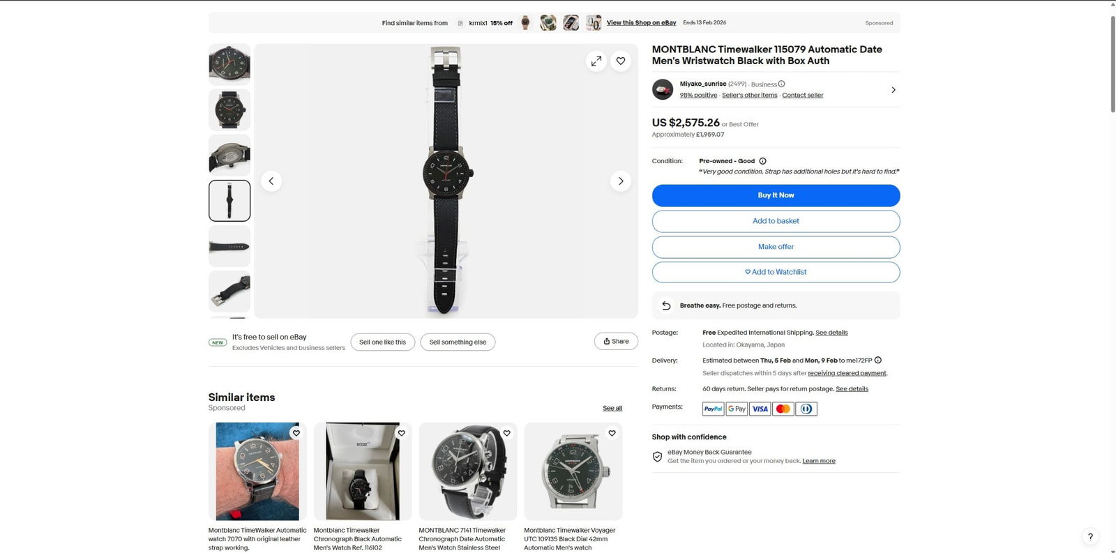 Montblanc Timewalker Urban Titanium Automatic Time and Date Edition - 9