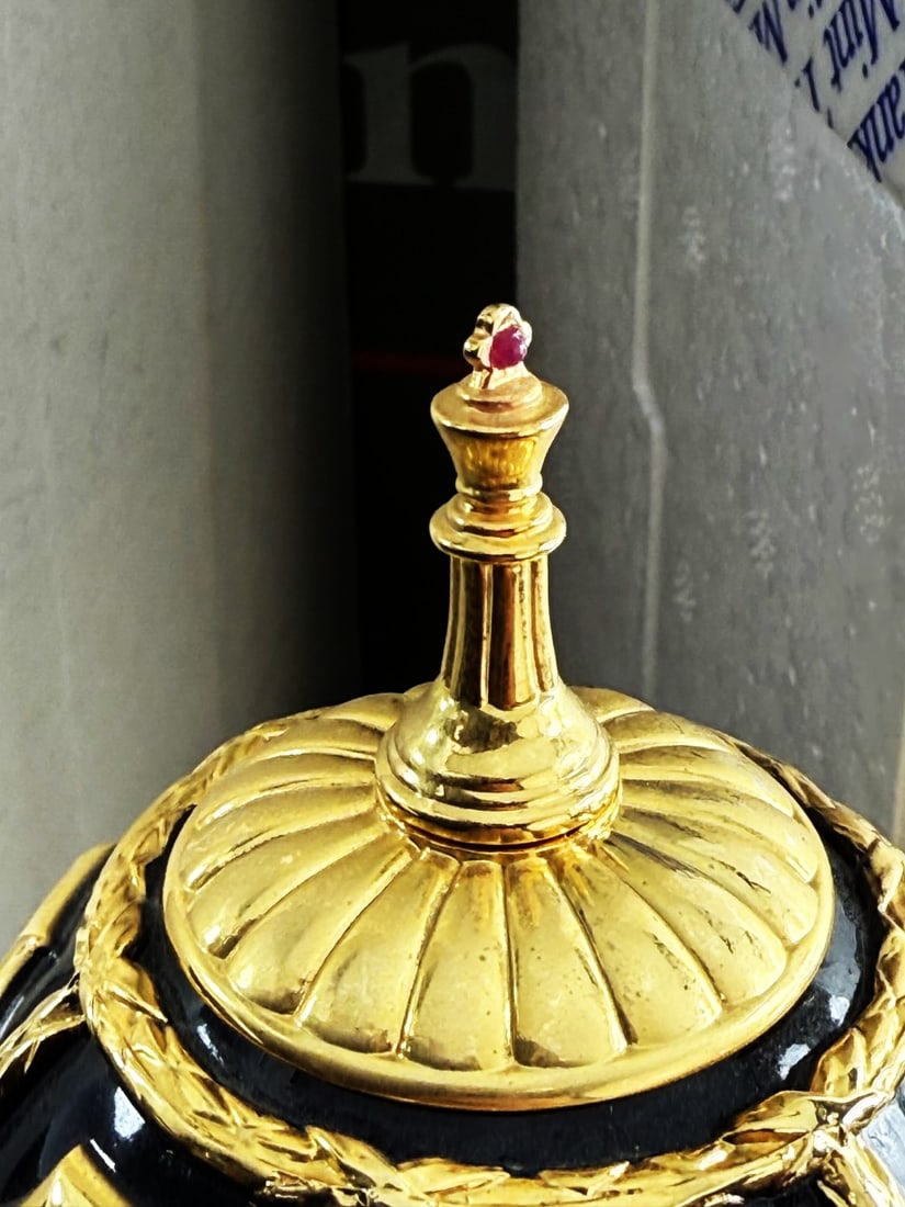 House Of Faberge 24 Carat Gold Imperial Jewelled Egg Chess Set,Unused Example - 12