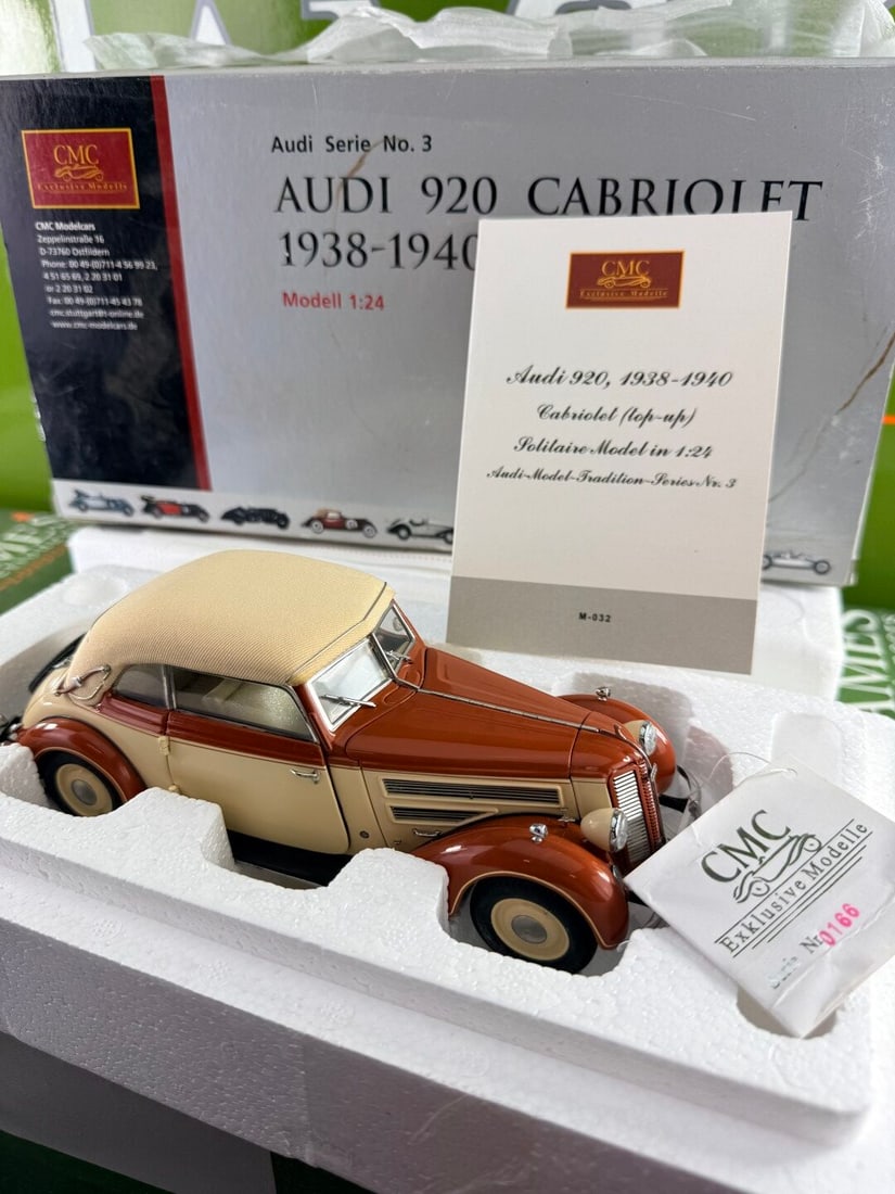 CMC-1:24 Audi 920 Cabriolet, 19381940 (Item No. M-032).Rare Example. - 3