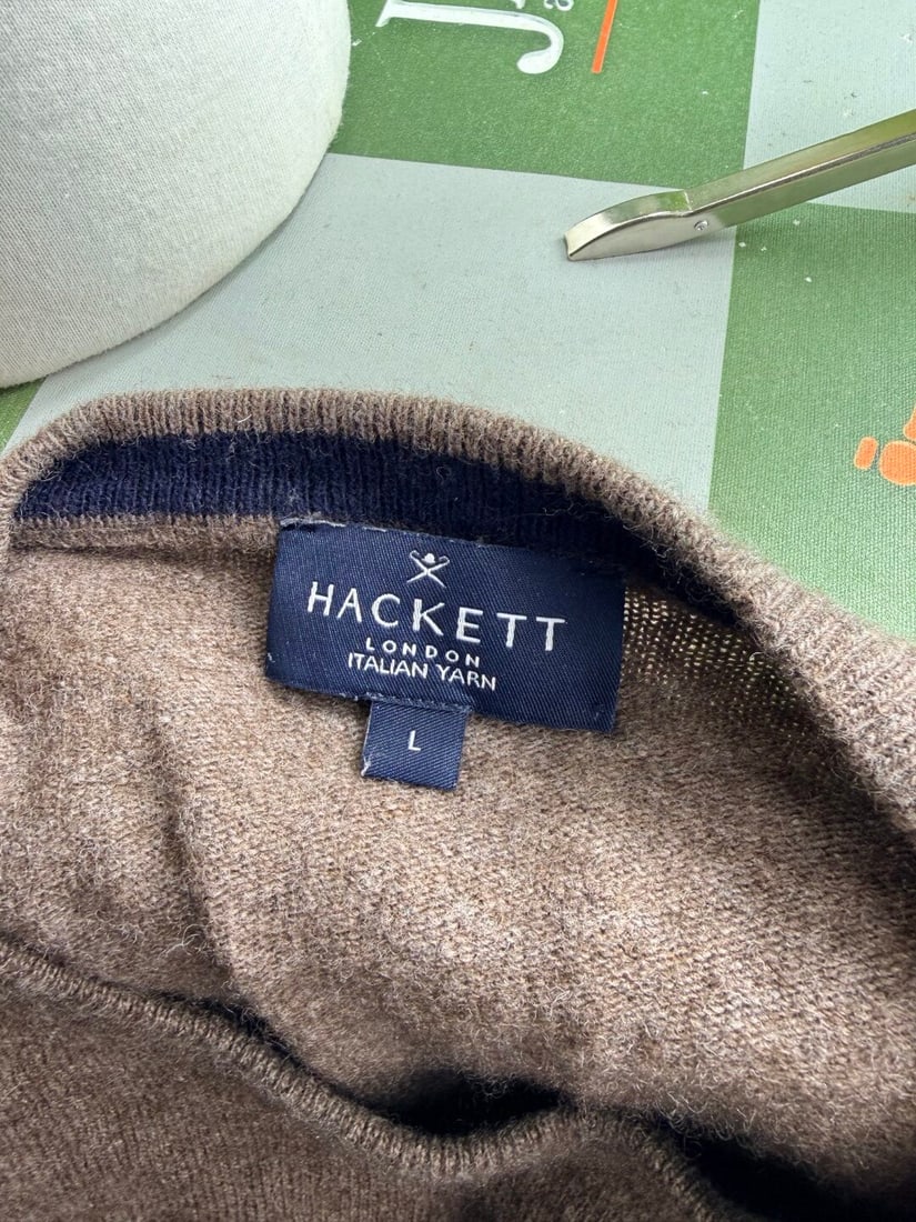 Hackett London Gent`s Italian Yarn Fine Cotton Jumper - 3