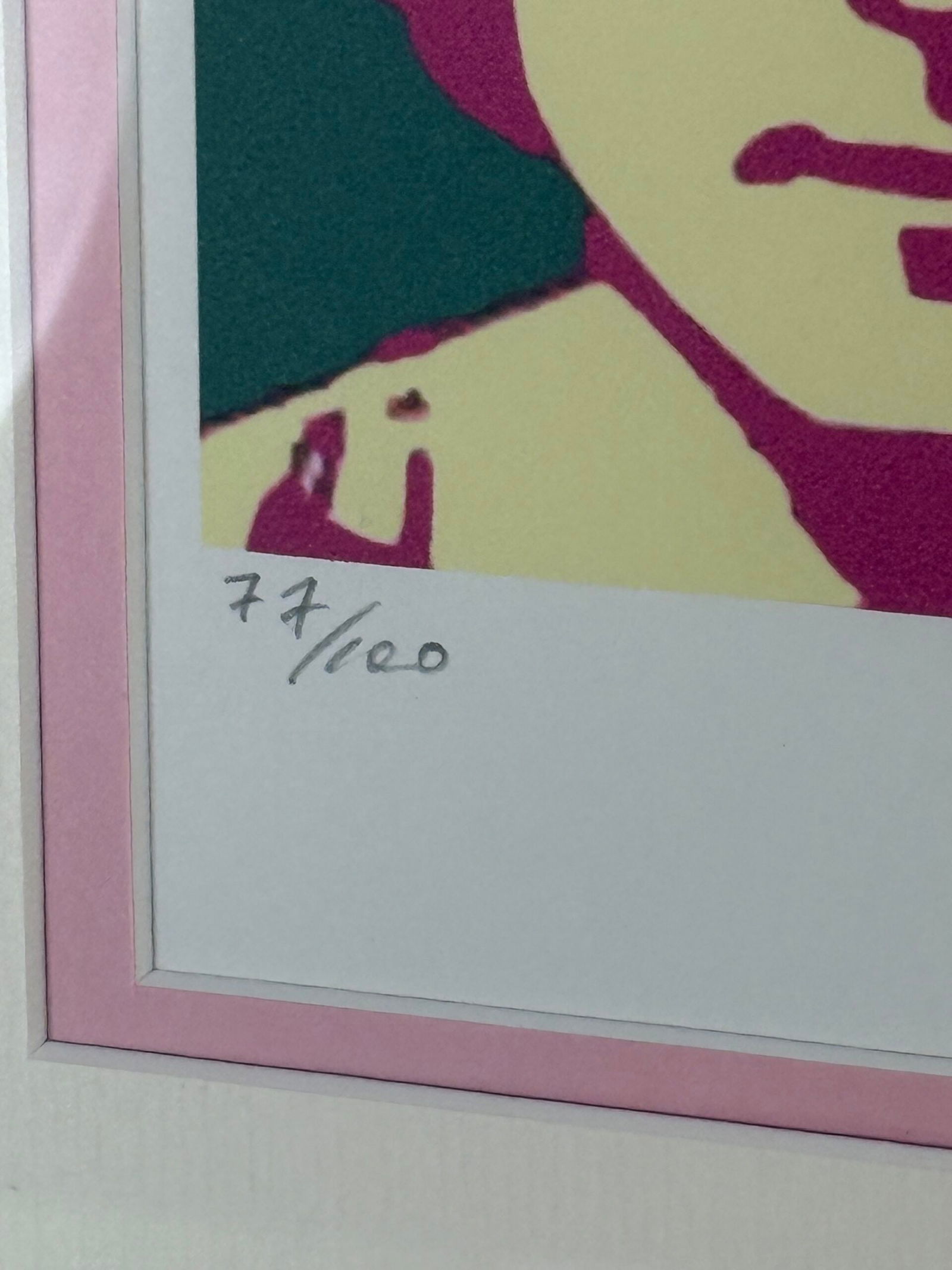 Andy Warhol (1928-1987) John Lennon 77/100 Face Numbered Lithograph - 6