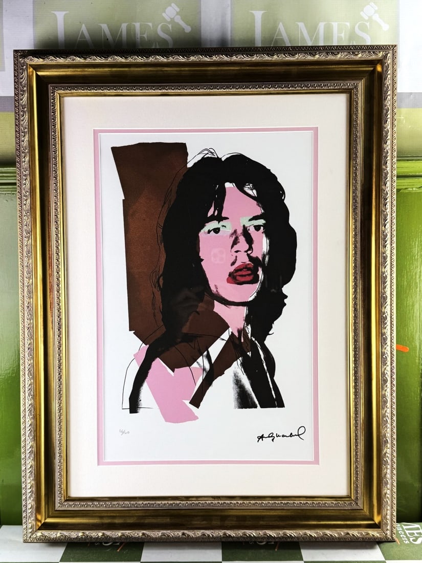 Andy Warhol-(1928-1987) Jagger Numbered Lithograph 86/100 (1 of 6)