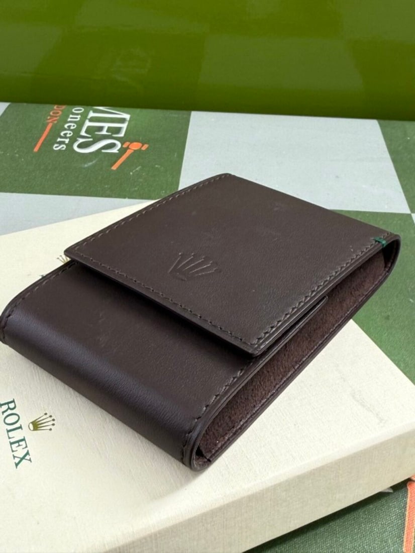 Official Rolex Merchandise Swirl Platinum Ballpoint Pen and Watch Travel Wallet Set - 7