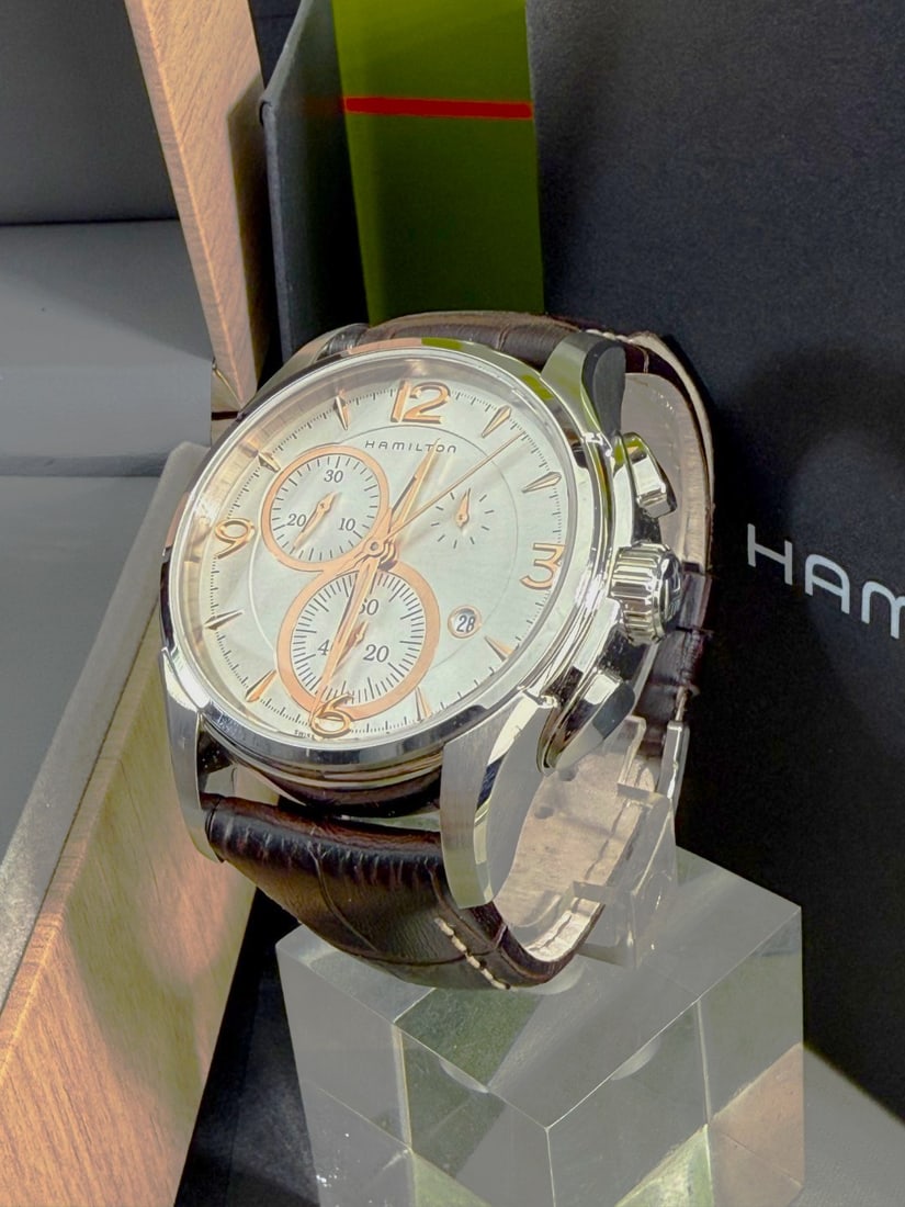 Hamilton Jazzmaster Rose Gold Chronograph Edition - 9