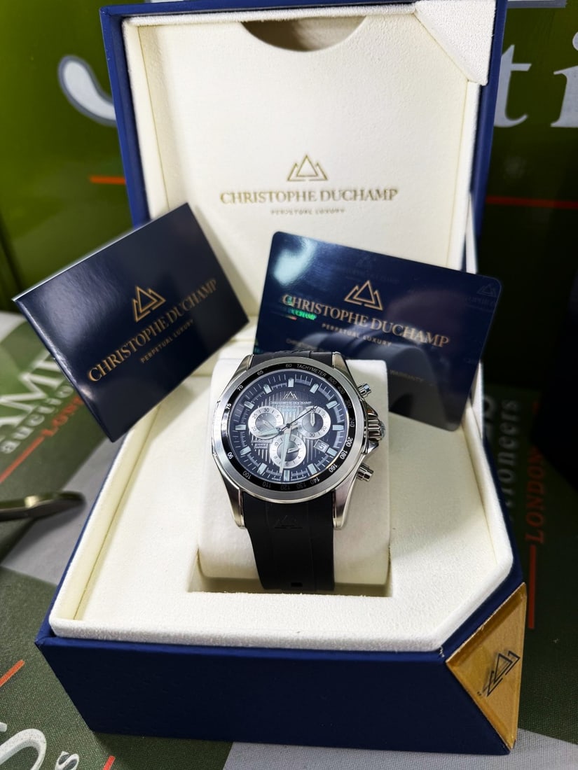 Christophe Duchamp Gent`s Vulcan Chronograph Watch Rrp £2150 - 3
