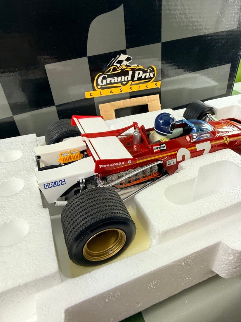 Exoto 1:18 97064 1970 Ferrari 312B 1970 GP Belgium Jacky Ickx #27-Super rare! - 6
