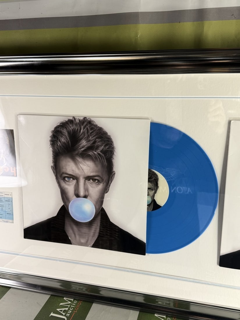 David Bowie One Of A Kind Signed Cd/Vinyl Pop Framed Montage - 9