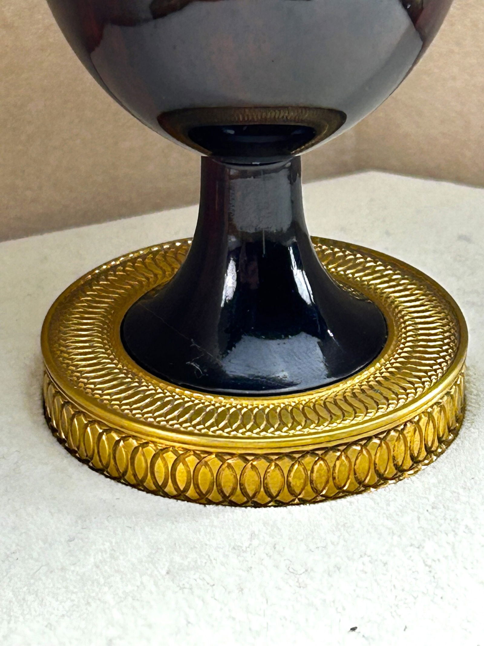 Theo Faberg St Petersburg Collection Cocobolo Wood Egg & 24ct Gold Plated Finish - 7