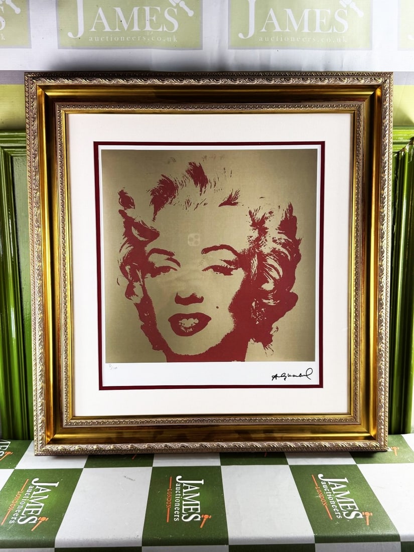 Andy Warhol-(1928-1987) Marilyn Monroe Numbered Lithograph 81/100 - 6